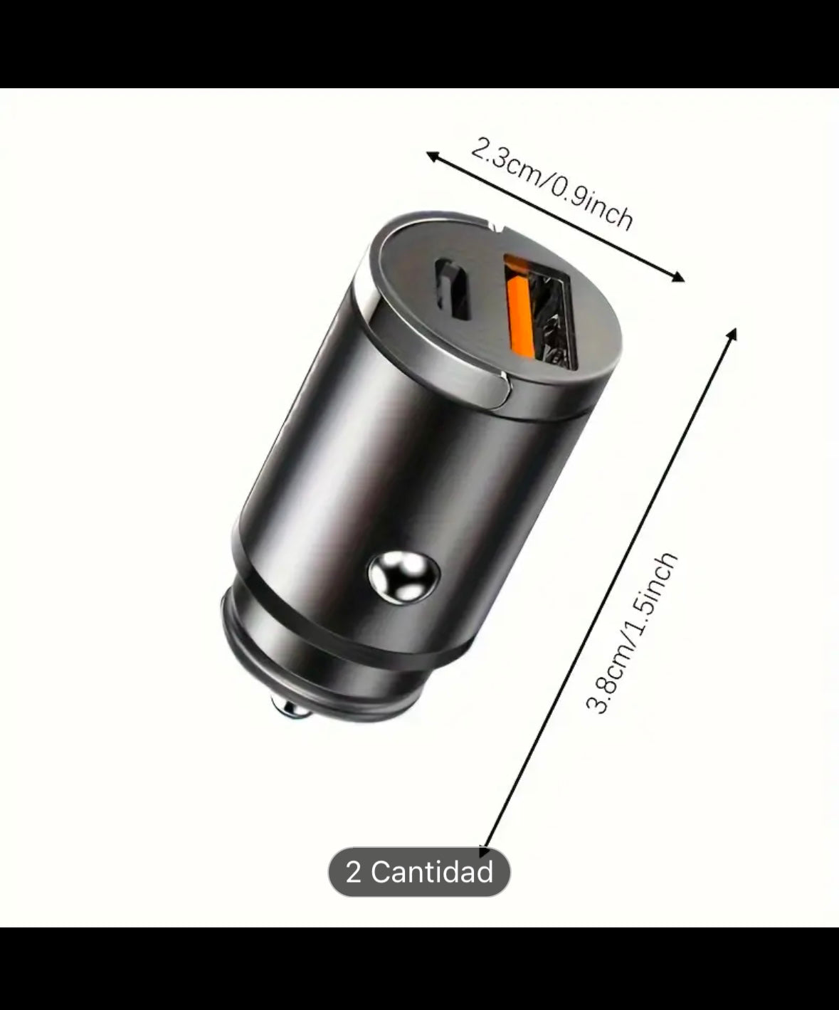 Adaptador de Carga Rápida Para Automóvil