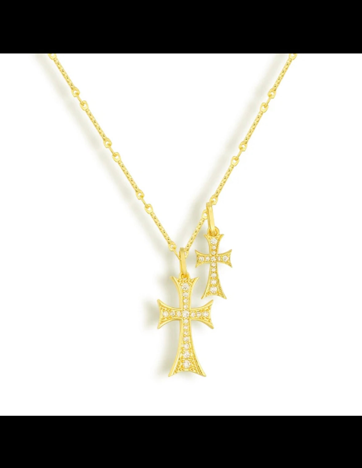 Double Cross Me Necklace